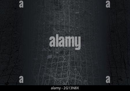 Luxury black metal gradient background with distressed stones inside the metalic mesh, rocks, pebbles, macadam texture. Vector illustration Stock Vector