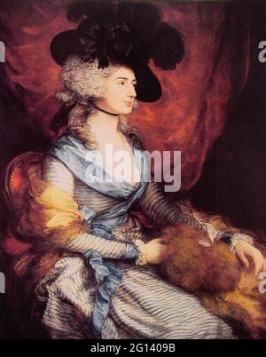 Thomas Gainsborough -  Mrs Sarah Siddons Actress 1785 Stock Photo