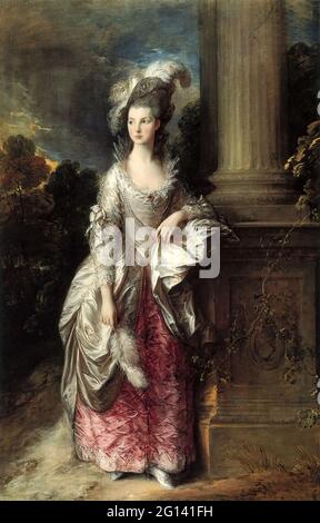 Thomas Gainsborough -  the Honourable Mrs Graham Stock Photo