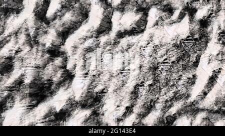 Grayscale shot of an uneven surface with lines - for backgrounds and textures Stock Photo