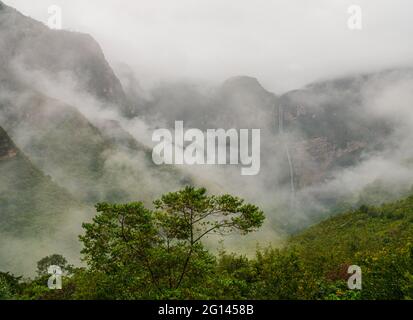 Catarata de Gocta, one of the highest waterfalls in the world Stock Photo