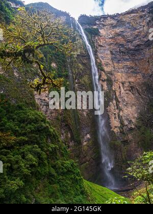 Catarata de Gocta, one of the highest waterfalls in the world Stock ...