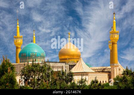 Mausoleum of Khomeini with its gold dome in Tehran, Iran Stock Photo