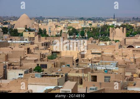 Old town Meybod and its traditional houses in Iran Stock Photo