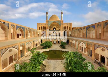 Agha Bozorg Mosque in Kashan, Iran Stock Photo