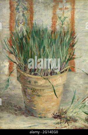 Vincent Van Gogh -  Flowerpot with Garlic Chives Stock Photo