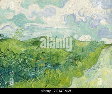 Vincent Van Gogh -  Green Wheat Fields Auvers Stock Photo