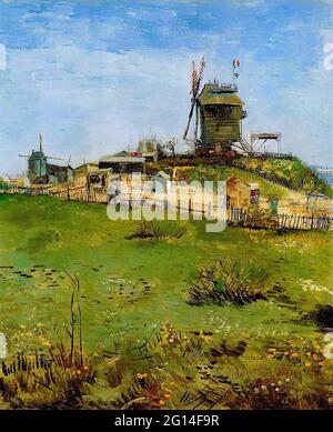 Vincent Van Gogh -  Le Moulin De L Gallette 1887 Stock Photo