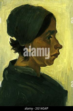 Vincent Van Gogh -  Peasant Woman Head Stock Photo