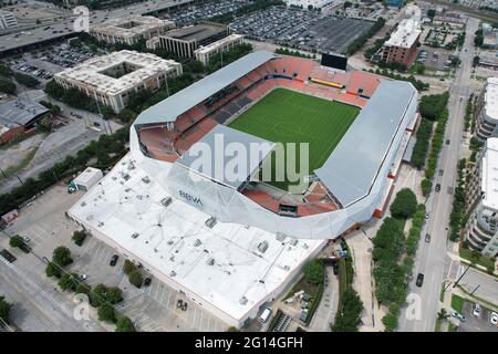 Aerial Of BBVA Compass Stadium in Houston