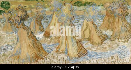 Vincent Van Gogh -  Sheaves of Wheat Stock Photo