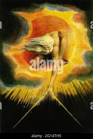William Blake -  Ancient Days 1794 Stock Photo