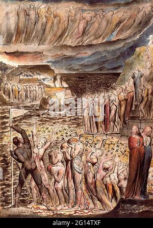 William Blake -  Illustration Dante S Divine Comedy Hell 4 Stock Photo