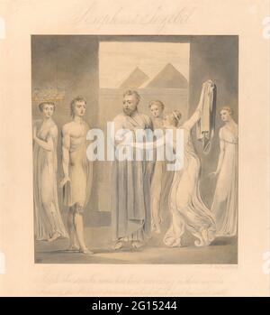 William Blake - Joseph and Potiphar's Wife Stock Photo