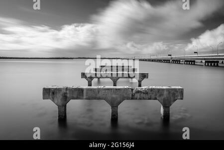 Old Hornibrook Bridge Stock Photo