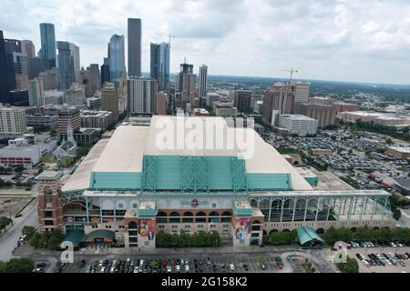 Minute maid park aerial hi-res stock photography and images - Alamy