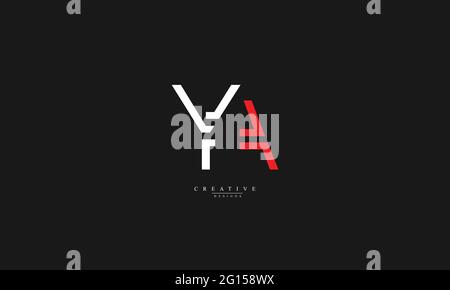 Alphabet letters Initials Monogram YA AY Y A Stock Vector