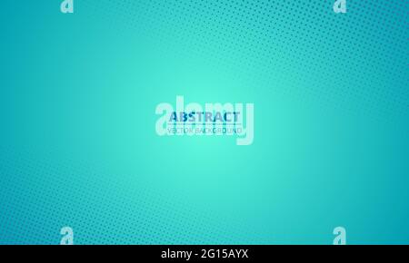 Abstract halftone gradient green teal mint blue background. Cartoon style turquoise green blurred water backdrop. Vector illustration for your banner Stock Vector