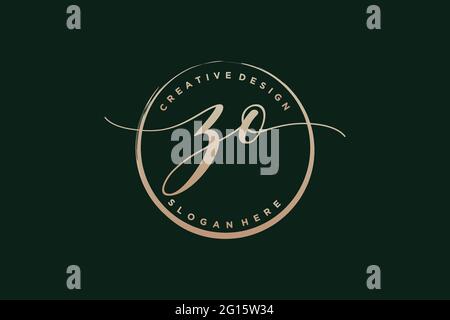 ZO logo with circle template vector logo of initial wedding, fashion ...