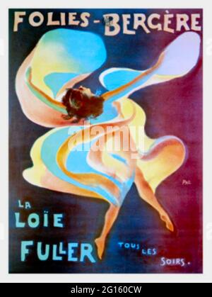 Jean de Paleologu designed Loie Fuller Poster Stock Photo