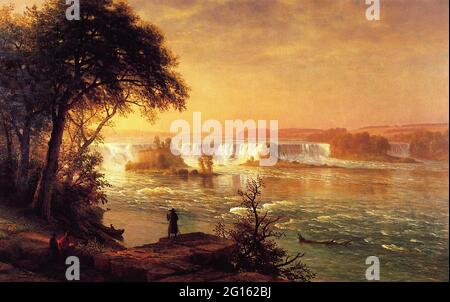Albert Bierstadt ( 1830 - 1902 ) -  Falls St Anthony C 1887 Stock Photo