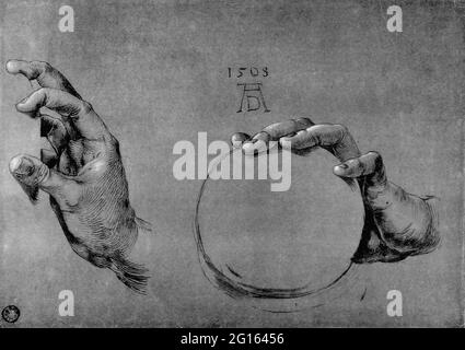 Albrecht Dürer -  Hand God Father Stock Photo