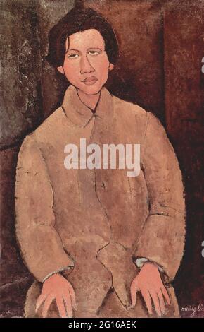 Amedeo Modigliani -  Portrait Chaim Soutine 1916 Stock Photo