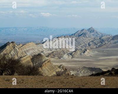 Desert landscape beauty in Chachuna managed reserve, Georgia Stock Photo