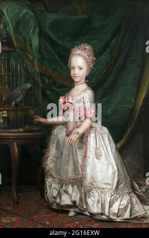 Anton Raphael Mengs -  Archduchess Maria Theresa of Austria Stock Photo