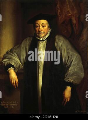 Anton Van Dyck -  Portrait of William Laud Archbishop of Canterbury Stock Photo
