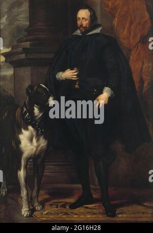 Anton Van Dyck -  Portrait of Wolfgang William of Palatine Neuburg Stock Photo