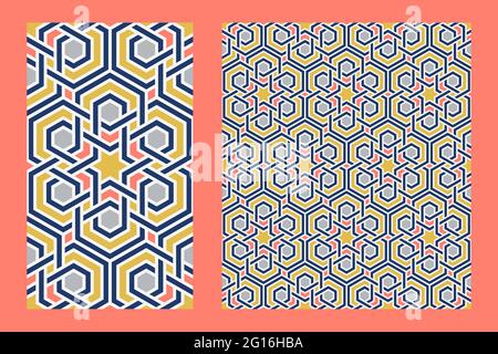 Islamic Vector Polygon Ceramic tile pattern of Islamic geometry cross polygon star Stock ...