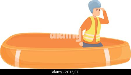 Sea evacuation icon. Cartoon of Sea evacuation vector icon for web design isolated on white background Stock Vector