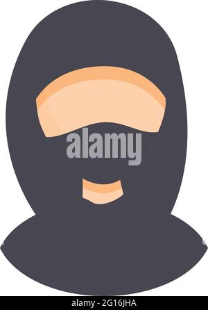 Anonymous hacker icon. Cartoon of Anonymous hacker vector icon for web design isolated on white background Stock Vector