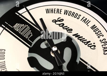 Close-up of a Clock face Stock Photo
