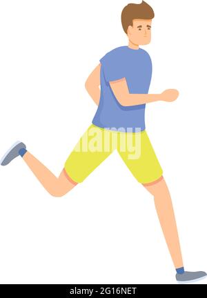 Student evacuation icon. Cartoon of Student evacuation vector icon for web design isolated on white background Stock Vector