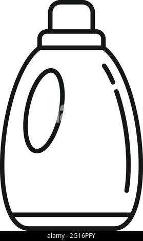 Softener fabric icon, outline style Stock Vector