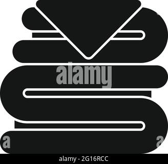 Softener clothes stack icon, simple style Stock Vector