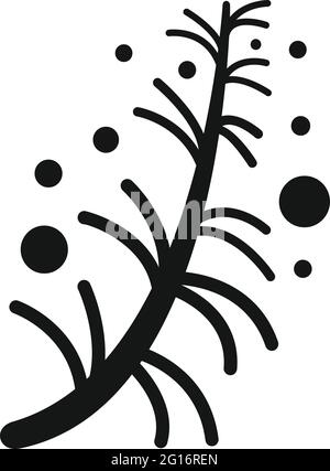 Essential oils plant icon, simple style Stock Vector