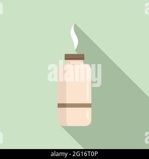 Glass diffuser icon, flat style Stock Vector