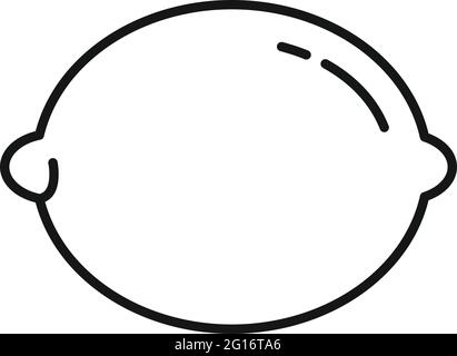 Essential oils lemon icon, outline style Stock Vector