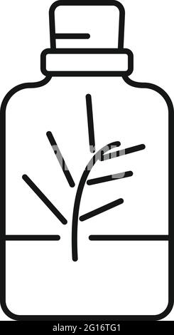 Essential oils perfume icon, outline style Stock Vector