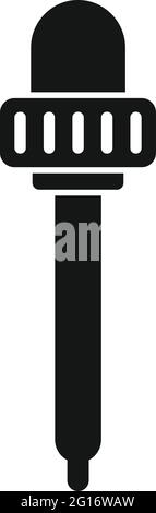 Essential oils pipette icon, simple style Stock Vector