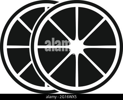 Essential oils citrus icon, simple style Stock Vector