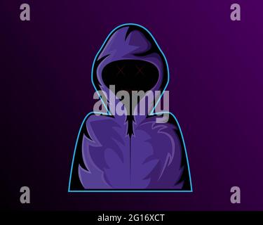 Illustration vector design of hoodie esport logo template for your business or company Stock Vector