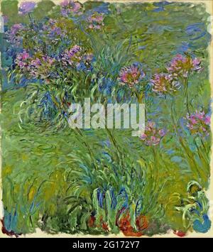 Claude Monet -  Agapanthus Flowers 1917 Stock Photo