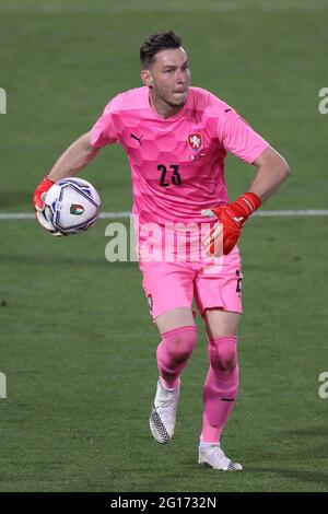 Bologna, Italy, 4th June 2021. Jiri Pavlenka of Czech Republic during the International Football Friendly match at Stadio Dall'Ara, Bologna. Picture credit should read: Jonathan Moscrop / Sportimage Stock Photo