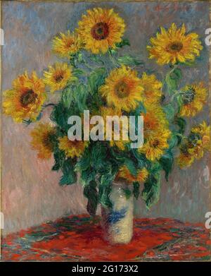 Claude Monet -  Bouquet of Sunflowers Stock Photo