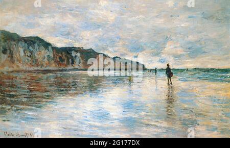 Claude Monet -  Low Tide Pourville 1882 Stock Photo