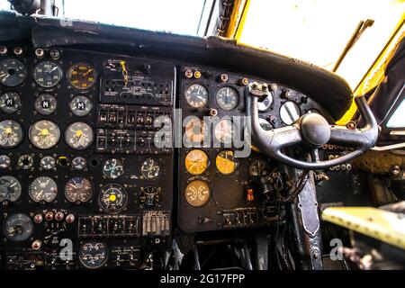 The Indian Air Force Museum, Palam, is the museum of the Indian Air Force, and is located at the Palam Air Force Station in Delhi, India. Stock Photo